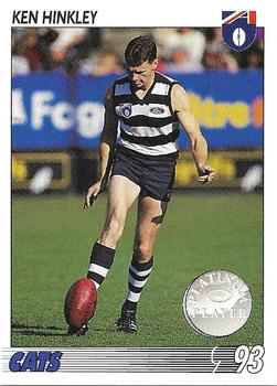1993 Select AFL #95 Ken Hinkley Front